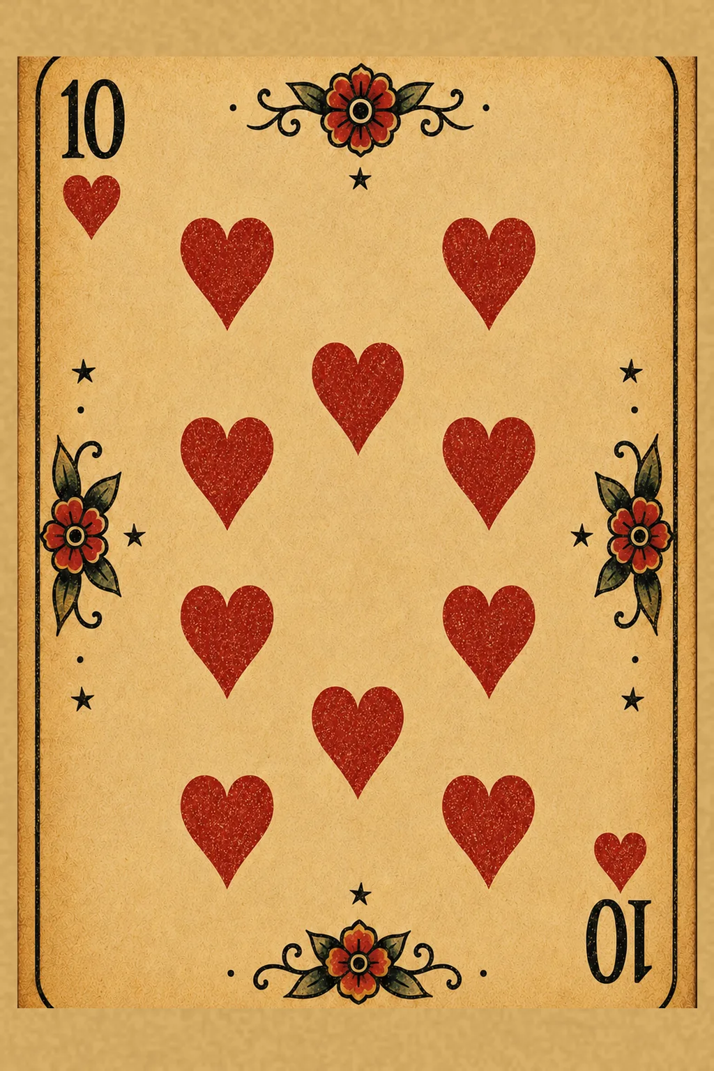 Ten of hearts
